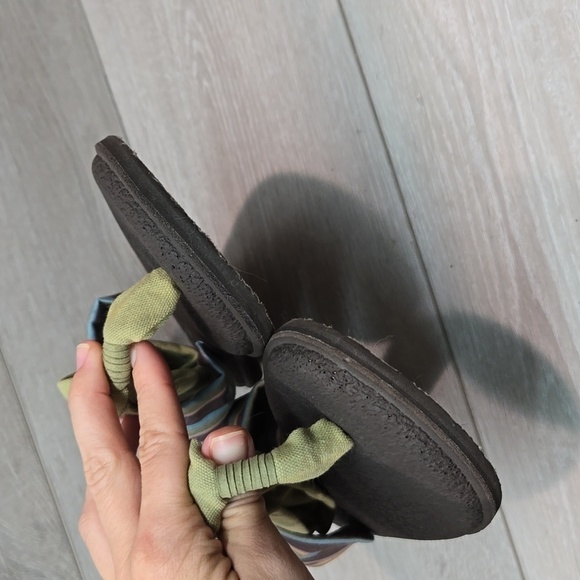 Sanuk Women Yoga Slingback Sandals Flats shoes sz 8 - Picture 5 of 9